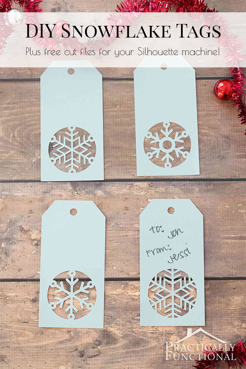 Handmade Snowflake Christmas Gift Tags + Free Template - Diy Christmas Gift Tags Free Printable