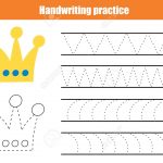 Handwriting Practice Sheet. Educational Children Game, Printable   Free Printable Worksheets Handwriting Practice