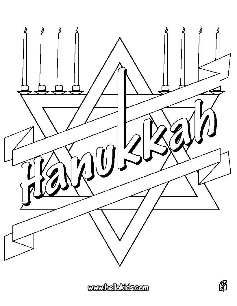 Hanukkah Coloring Pages - Coloring Pages - Printable Coloring Pages - Star Of David Template Free Printable