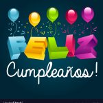 Happy Birthday In Spanish Royalty Free Vector Image   Free Printable Happy Birthday Cards In Spanish