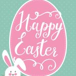 Happy Easter Bunny Printable + Easter Printable Blog Hop | Holidays   Free Printable Easter Images