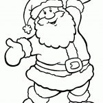 Happy Santa Coloring Pages For Kids, Printable Free | Christmas   Santa Coloring Pages Printable Free