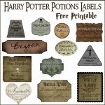 Harry Potter Potion Label Printables   Free Printable Potion Labels