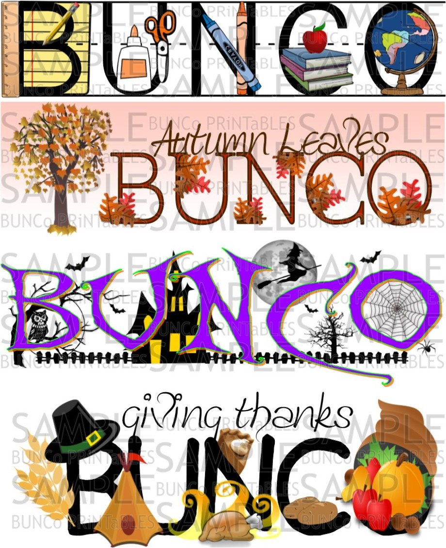 Free Printable Halloween Bunco Score Sheets Free Printable