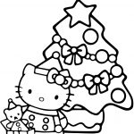 Hello Kitty Christmas Coloring Page | Free Printable Coloring Pages   Free Printable Christmas Coloring Pages