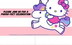 Hello Kitty Invitation Template – Portrait Mode | Free Printable – Free Printable Hello Kitty Baby Shower Invitations