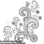 Henna Tattoo Design Coloring Page #653 | Tribal   Free Coloring   Free Printable Henna Tattoo Designs