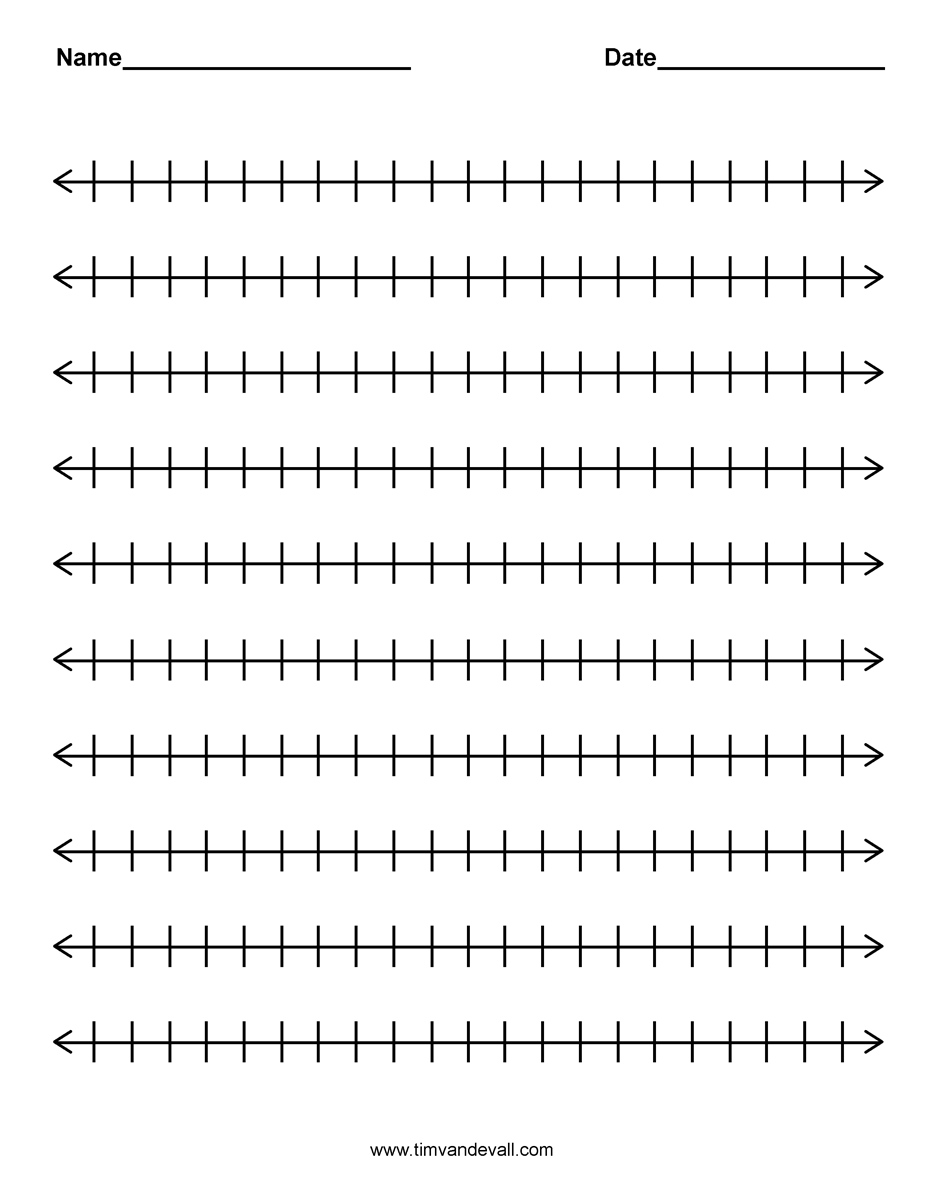 Free Printable Number Line 0 20 Free Printable