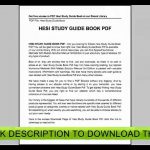 Hesi Study Guide Free   Free Printable Hesi Study Guide