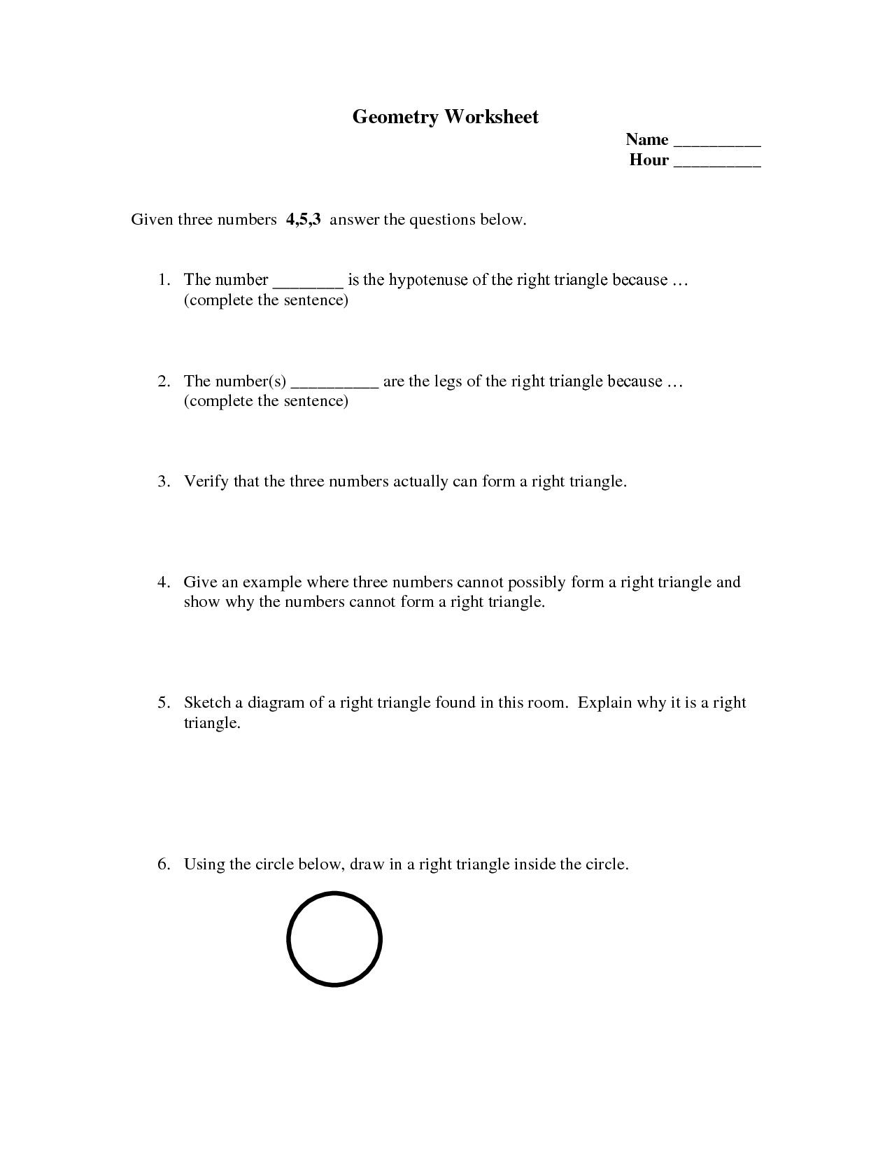 High School Geometry Worksheets Pdf - Briefencounters Worksheet - Free Printable Geometry Worksheets For Middle School