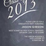 High School Graduation Party Menu | Printable Chalkboard Graduation   Free Printable Graduation Invitations 2014