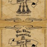 Hog Warts Express Butter Beer Label | Harry Potter   Free Printable Butterbeer Labels