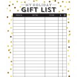 Holiday Gift List' Free Printables — Me & My Big Ideas   Free Printable Christmas List