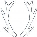 Holiday Hoop Art + Free Antler Printable | Templates | Pinterest   Reindeer Antlers Template Free Printable