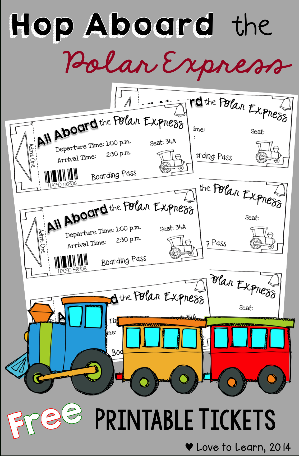 Free Polar Express Printable Tickets