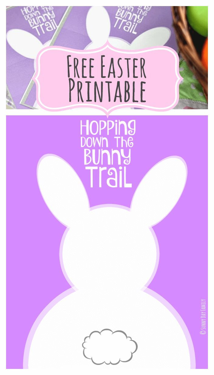 Hopping Down The Bunny Trail: Free Easter Printables In Two Sizes - Free Printable Easter Cards To Print