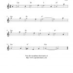 House Of The Rising Sun, Free Alto Saxophone Sheet Music Notes   Free Printable Alto Saxophone Sheet Music