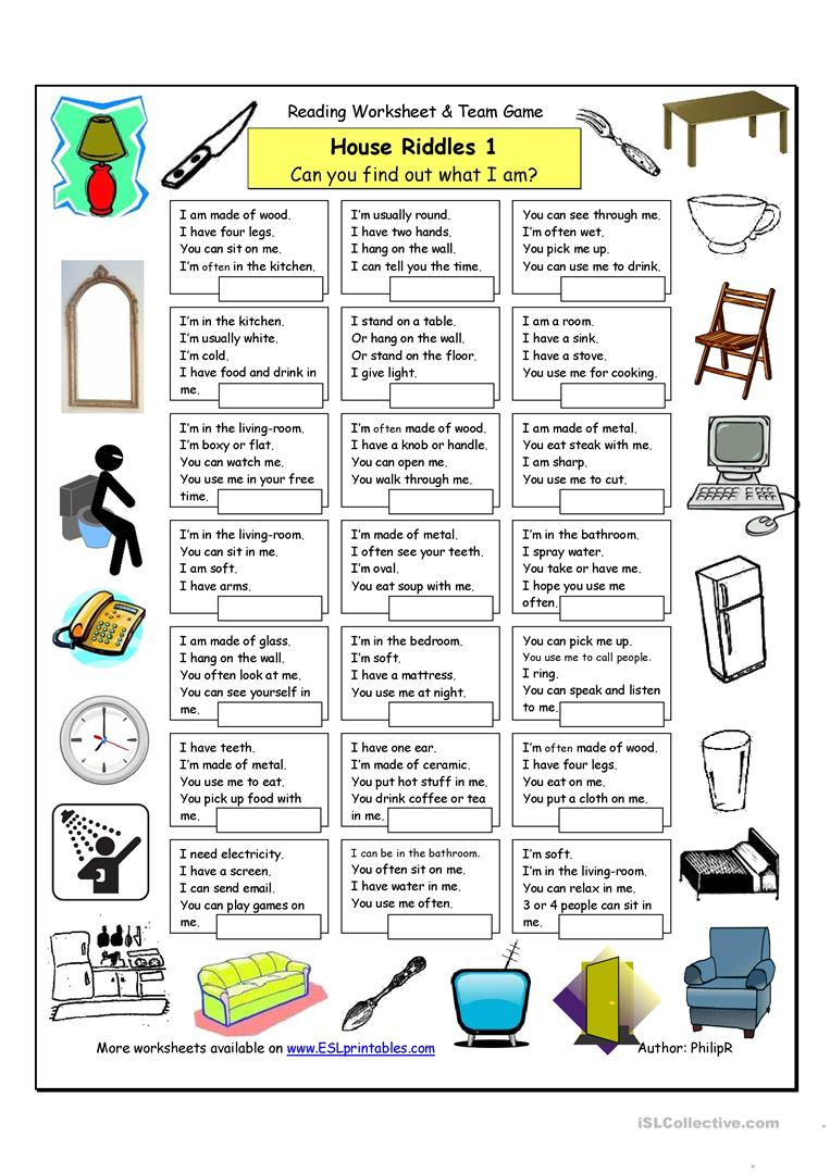 Easy Math Riddles Worksheet