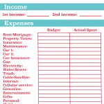 Household Budget Template Free Printable Budgeting Worksheets Sheet   Free Printable Budget Templates