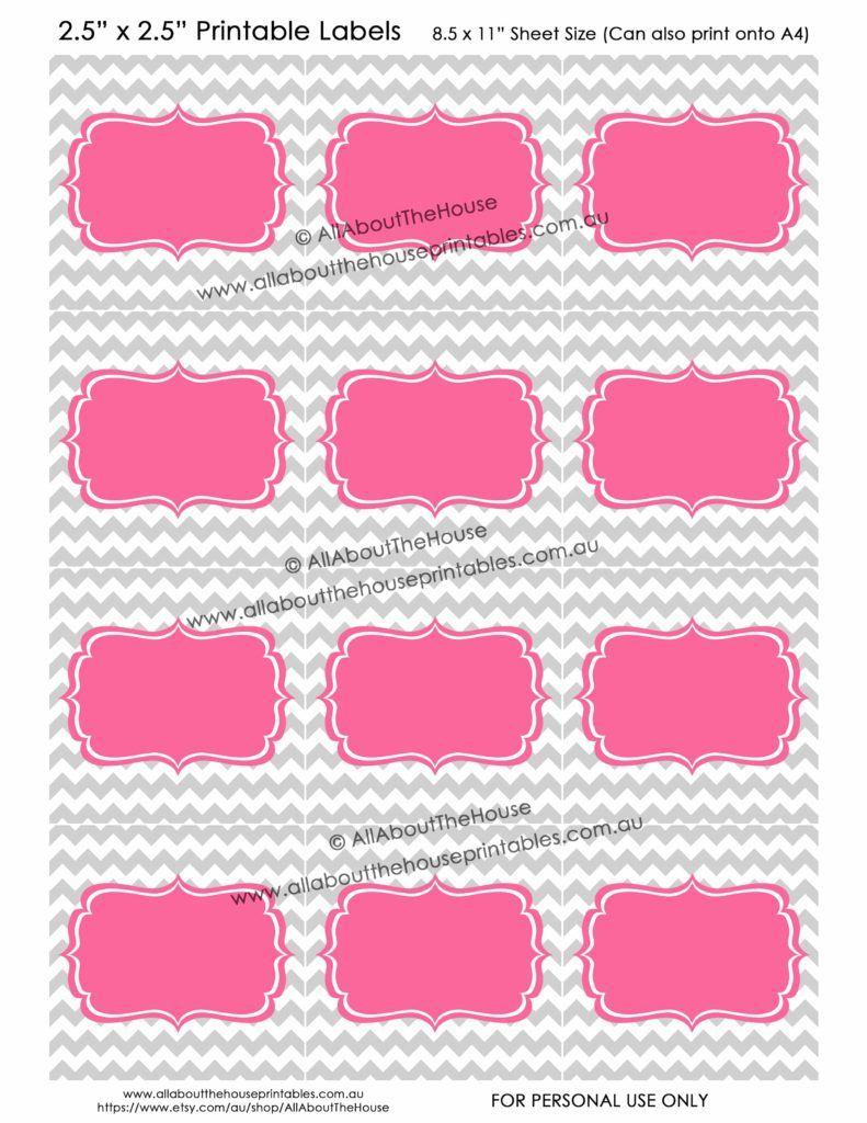 How To Add Your Own Text To Printable Labels (Plus Free Printable - Free Printable Chevron Labels