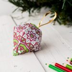 How To Make A Christmas Ornament (Free Printable Template)   Free Printable Christmas Decorations