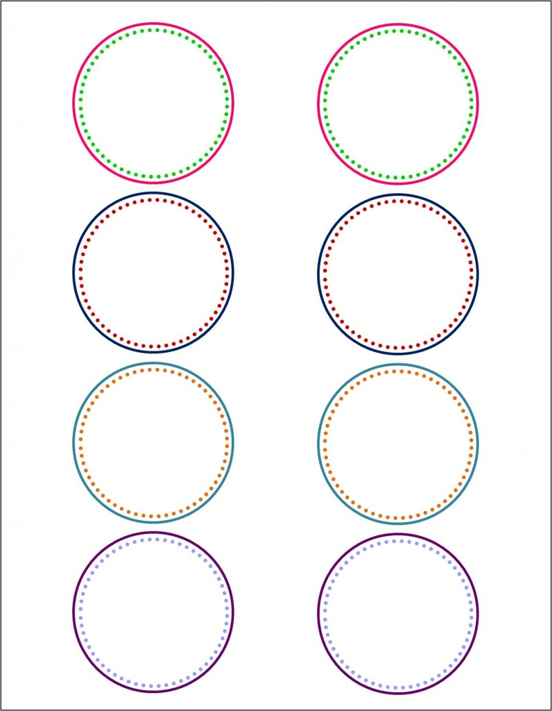 How To Make Pretty Labels In Microsoft Word - Free Printable 6 Inch Circle Template