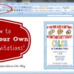 How To Make Your Own Party Invitations   Just A Girl And Her Blog   Make Your Own Printable Birthday Cards Online Free