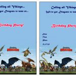 How To Train Your Dragon Party Invitations | Cimvitation   How To Train Your Dragon Birthday Invitations Printable Free