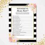 How Well Do You Know The Bride Game Free Printable | Free Printables   How Well Do You Know The Bride Free Printable