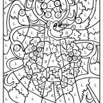 Hundreds Of Free Printable Xmas Coloring Pages And Xmas Activity   Free Printable Christmas Color By Number Coloring Pages