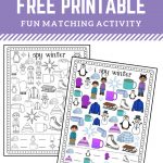 I Spy Winter Free Printable. Fun Matching And Counting Activity For   Free Printable Early Childhood Activities