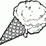 Ice Cream Coloring Pages With Waffle Cone | Coloring Pages   Ice Cream Color Pages Printable Free