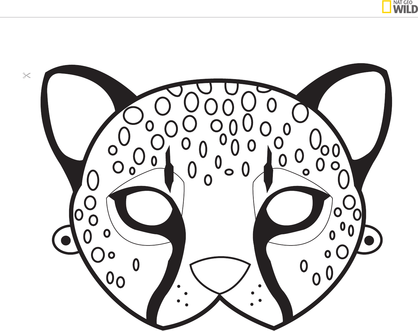 Ideas For A Natural African Safari Theme Party | Cheetah Birthday - Giraffe Mask Template Printable Free