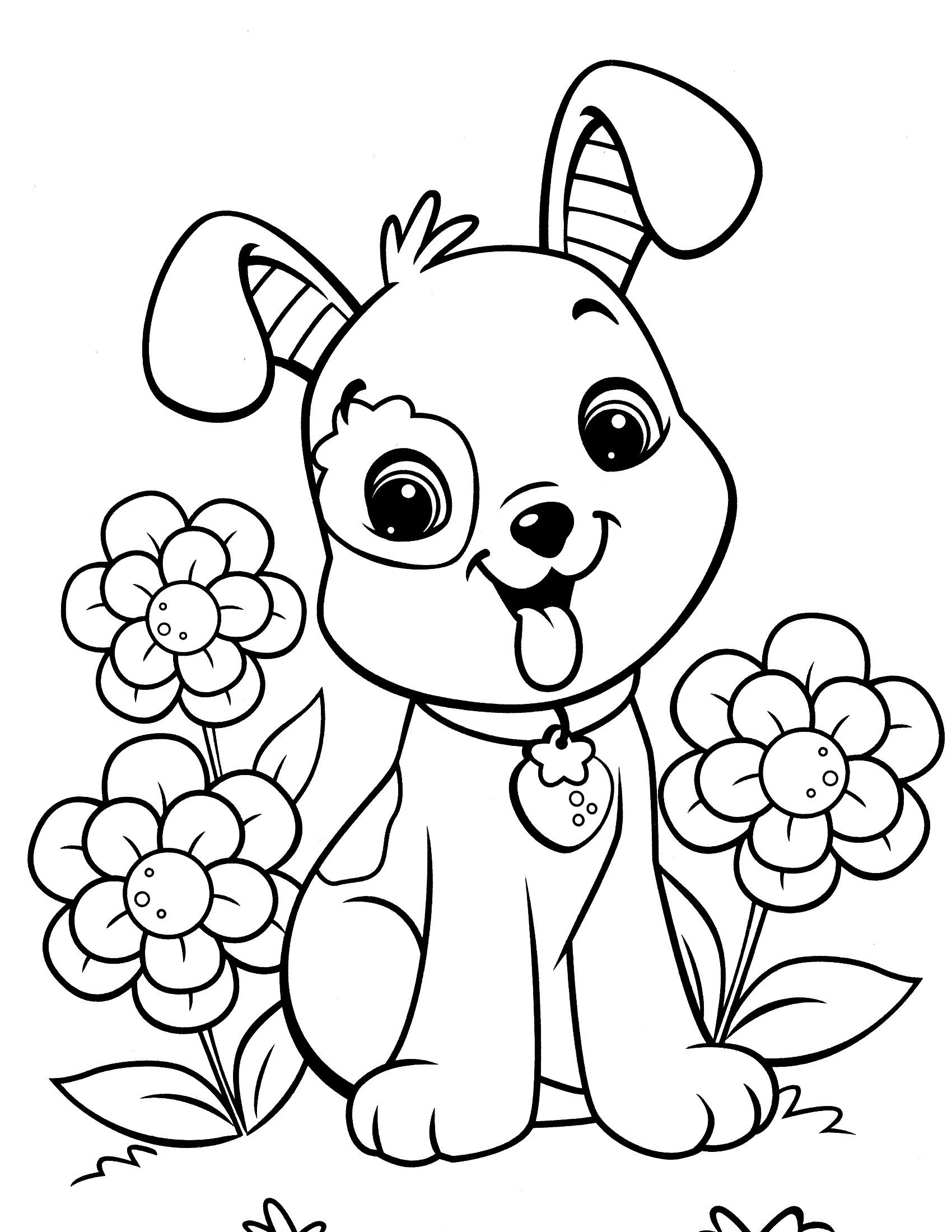 Image Result For Free Dog Coloring Pages | Coussin Cochon - Free Printable Dog Coloring Pages