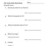 Image Result For Free Printable 6Th Grade Math Worksheets | Math   6Th Grade Writing Worksheets Printable Free