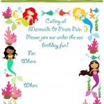 Image Result For Free Printable Mermaid Party Invitations | Kylie's   Mermaid Party Invitations Printable Free