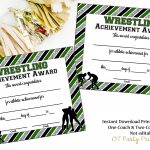 Instant Download Wrestling Award Wrestling Certificate | Etsy   Free Printable Wrestling Certificates