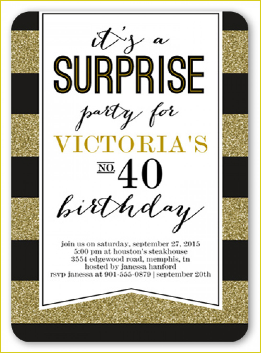 Interesting Surprise 40Th Birthday Invitations To Create Your Own - Free Printable Surprise 40Th Birthday Party Invitations