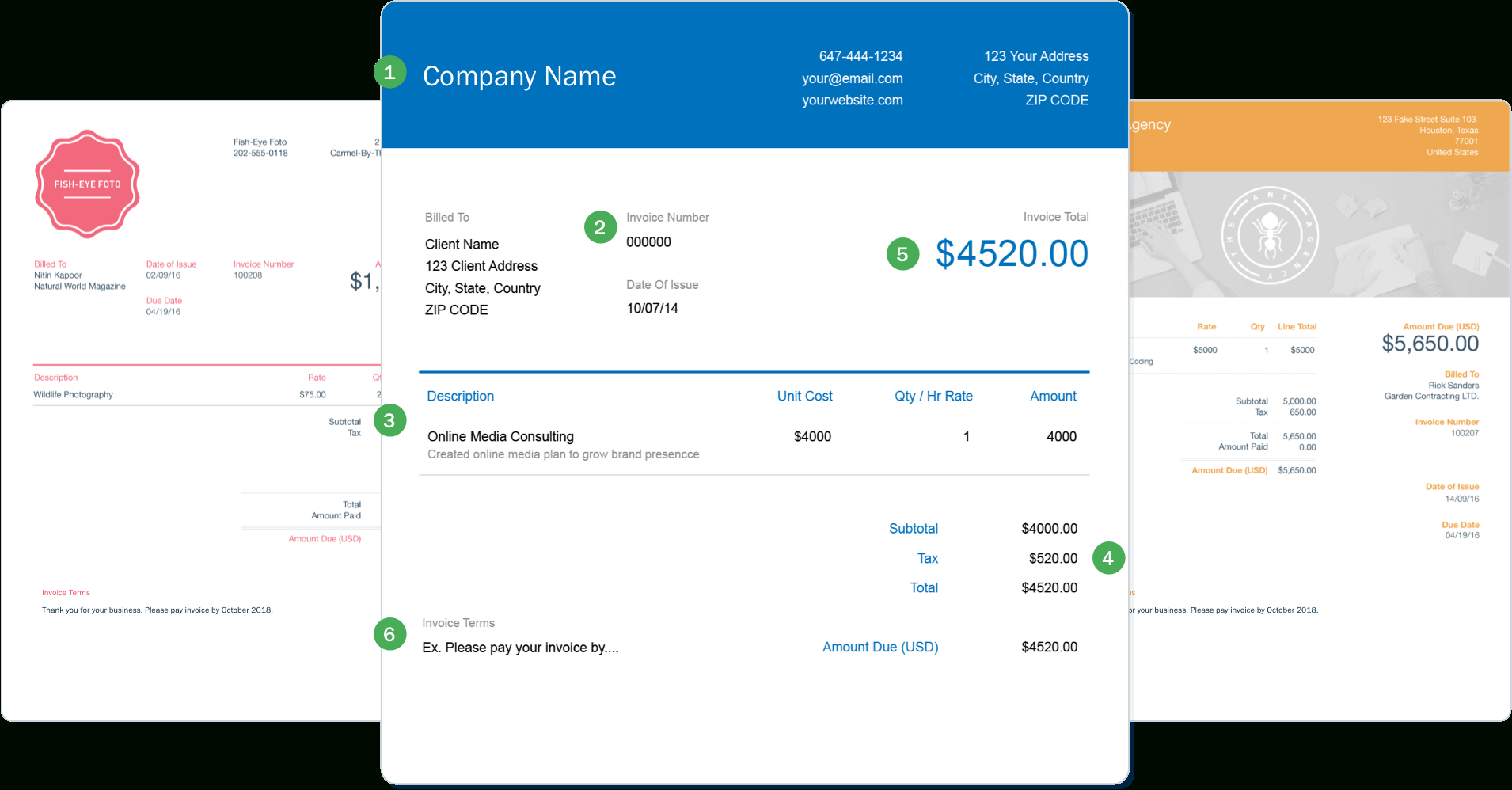 Invoice Template | Send In Minutes | Create Free Invoices Instantly - Free Invoices Online Printable