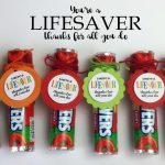It's Written On The Wall: You're A Lifesaver—Thanks For All You Do   Free Printable Lifesaver Tags