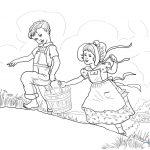 Jack And Jill Nursery Rhyme Coloring Page | Free Printable Coloring   Free Printable Nursery Rhyme Coloring Pages