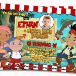 Jake And The Neverland Pirate Birthday Invitations | Birthdaybuzz   Free Printable Jake And The Neverland Pirates Cupcake Toppers