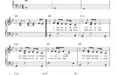 James Arthur "say You Won't Let Go" Sheet Music Notes, Chords – Let It Go Violin Sheet Music Free Printable