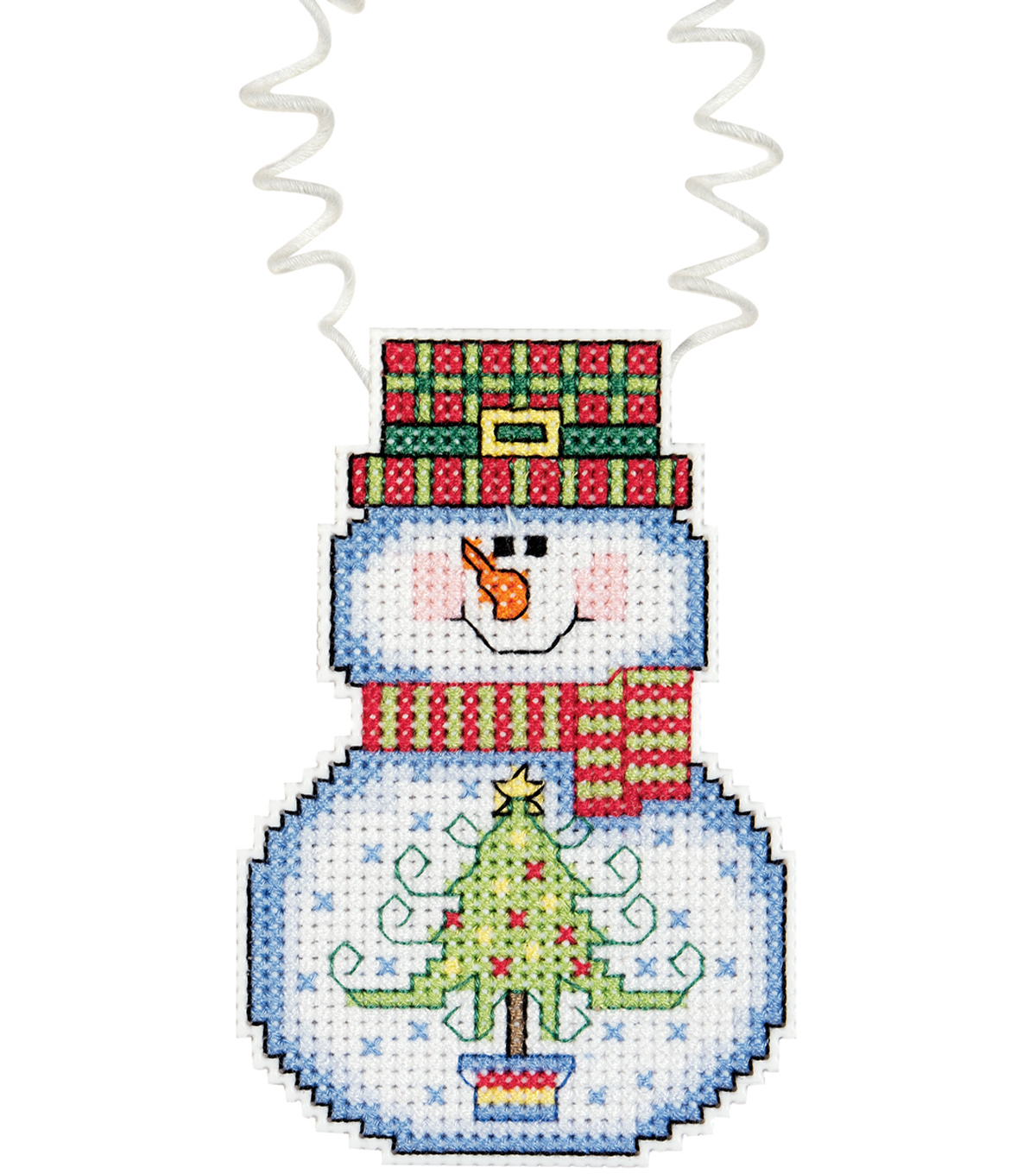 Janlynn Holiday Wizzers Snowman With Tree Counted Cross Stitch Kit Free Printable Plastic