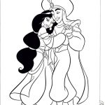Jasmine Dancing With Aladdin Coloring Pages | Disney Coloring Pages   Free Printable Princess Jasmine Coloring Pages