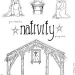 Jesus In The Manger" Coloring Pages – Nativity Playset Craft   Free Printable Pictures Of Nativity Scenes