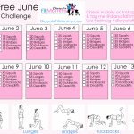Jiggle Free June Workout Challenge   Diary Of A Fit Mommy   Free Printable Workout Plans