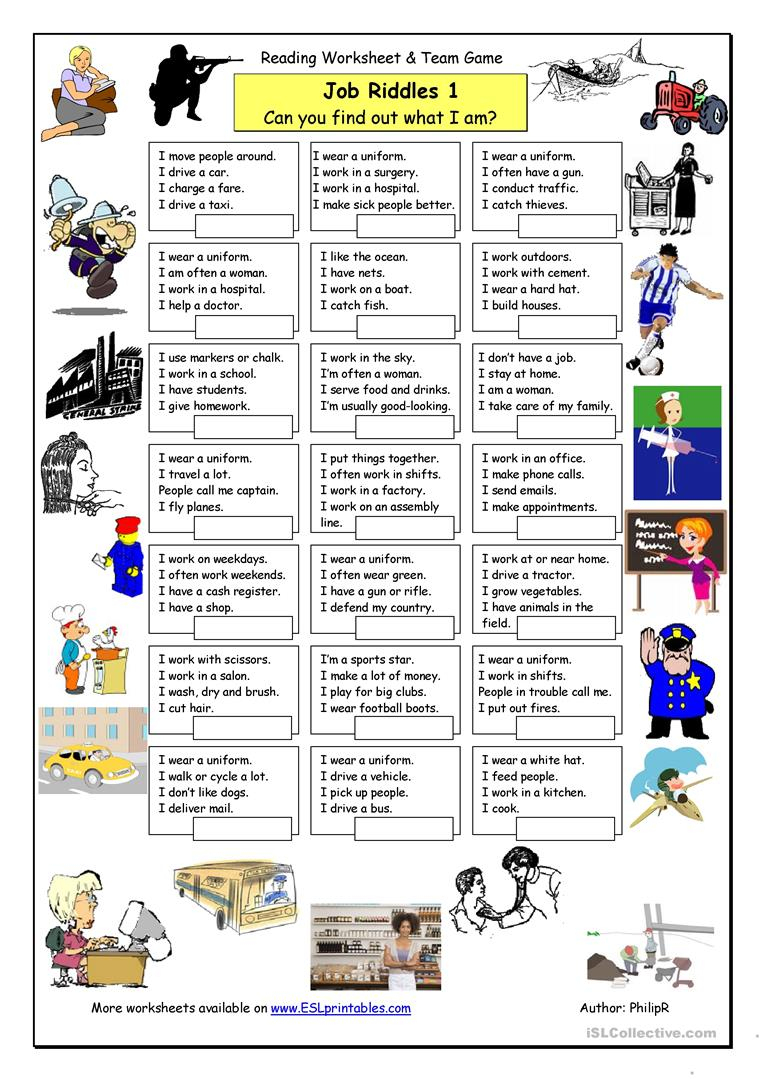 Riddles Worksheets English Language