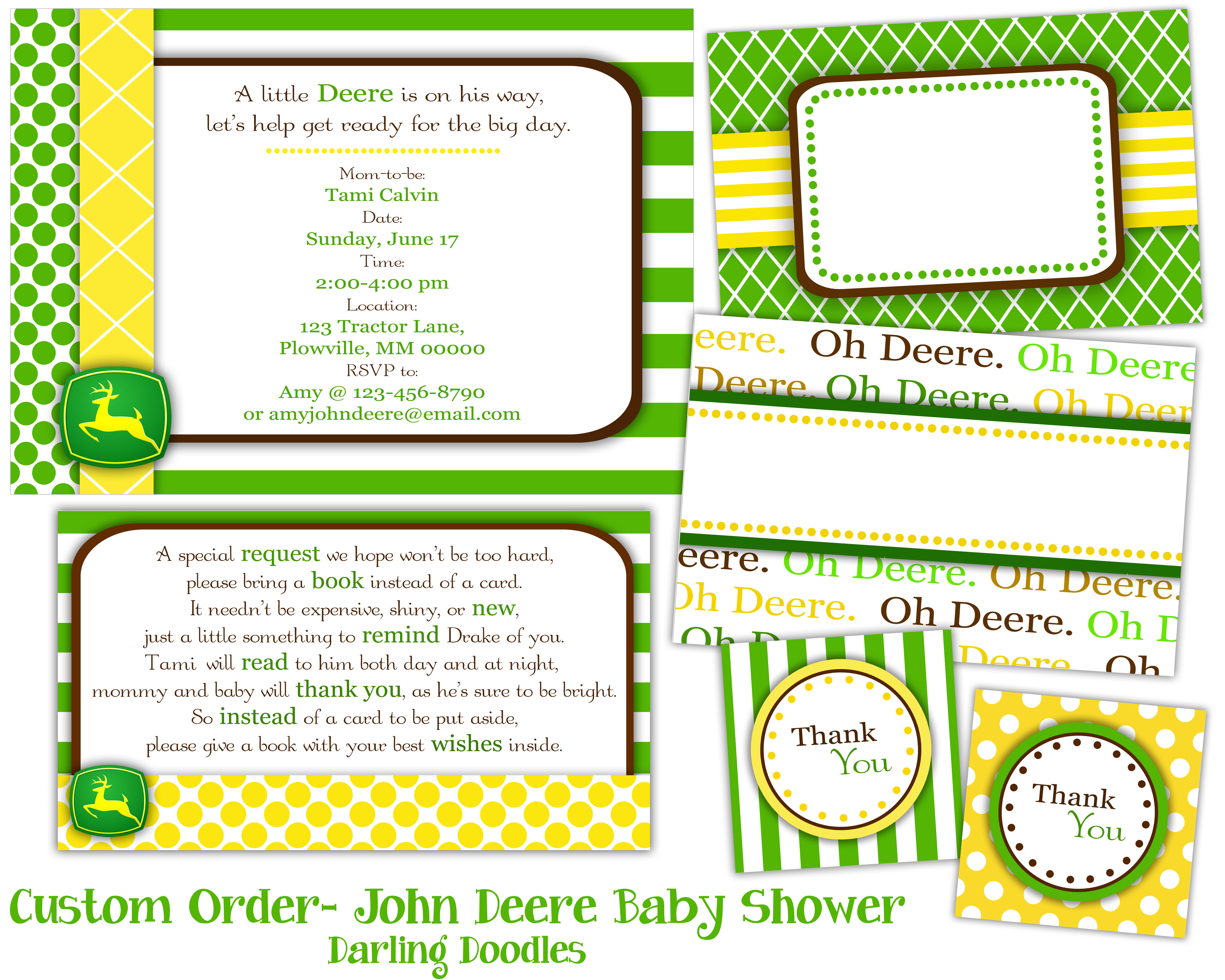 John Deere Baby Shower Invitations For Free | Shilohmidwifery - Free Printable John Deere Baby Shower Invitations