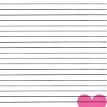 Just Smashing Paper: Freebie!! Pink Heart Lined Paper Printable   Free Printable Lined Paper